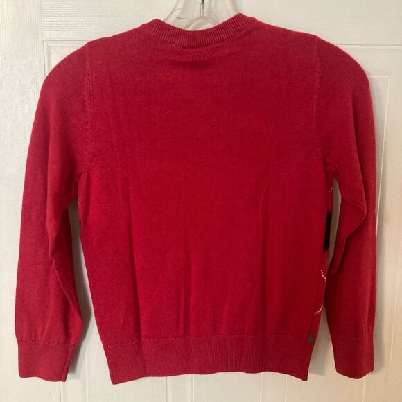 Children’s Place Red Plaid Argyle Pullover Sweater Boys Small 5/6 NWT - Picture 2 of 9